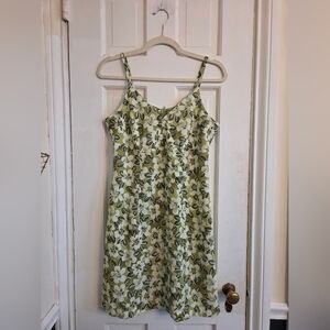 My Michelle Green and White Floral Dress